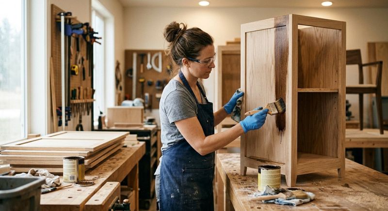 Kitchen Cabinet Staining in Muncie, IN