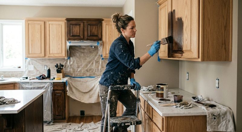 Cabinet Staining Service in Lafayette, IN