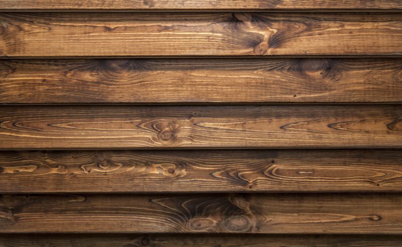 Stained Wooden Siding