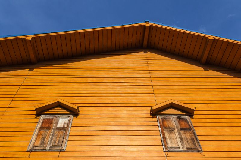 Completed Wood Siding Staining