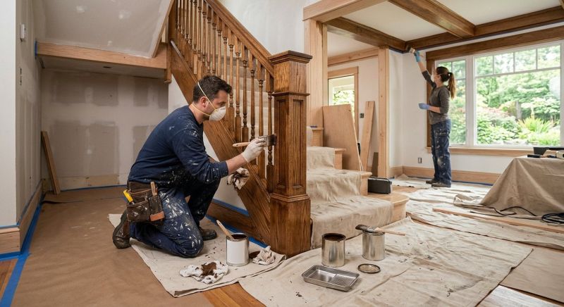 Interior Steps Painting in Waco, TX